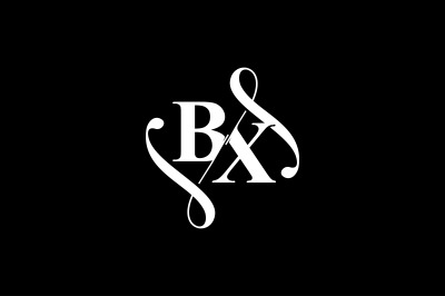 BX Monogram logo Design V6