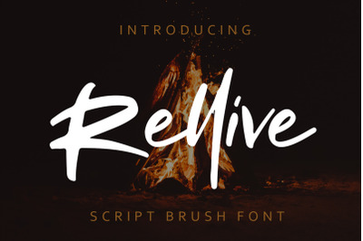 Rellive - Brush Script Font