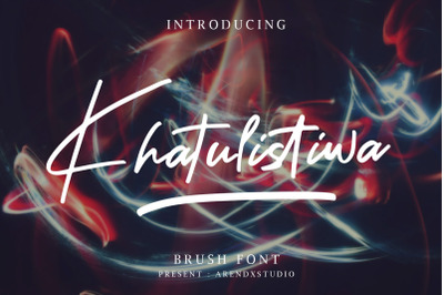 Khatulistiwa - Brush Script Font