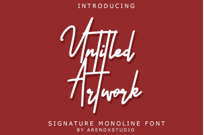 Untitled Artwork - Signature Font