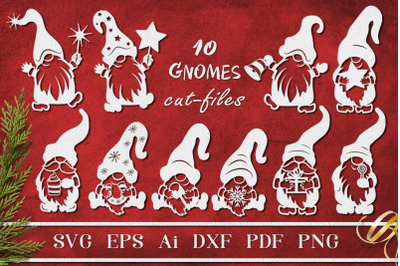 Holiday Gnomes SVG for Cut and Sublimation