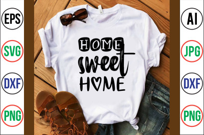 home sweet home svg cut file