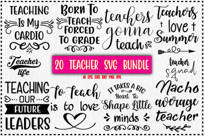 Teacher SVG Design Bundle&2C; Vol 1