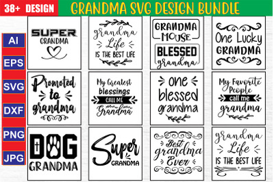 Grandma SVG Design Bundle, Vol 1