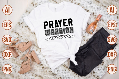 prayer warrior svg cut file