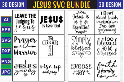 Jesus SVG Design Bundle , Vol 3