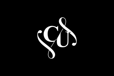 CU Monogram logo Design V6