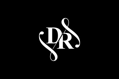 DR Monogram logo Design V6