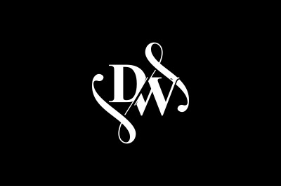 DW Monogram logo Design V6