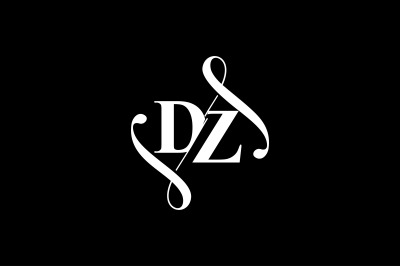 DZ Monogram logo Design V6