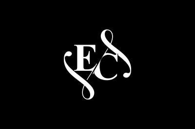 EC Monogram logo Design V6