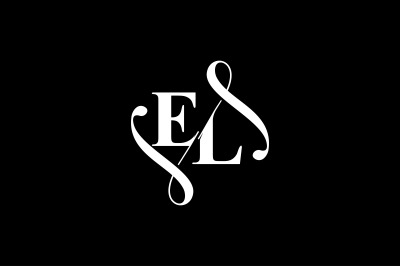 EL Monogram logo Design V6