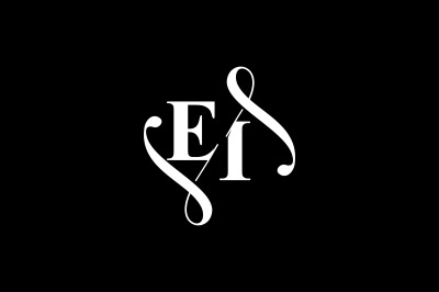 EI Monogram logo Design V6