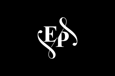 EP Monogram logo Design V6