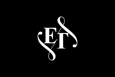 ET Monogram logo Design V6
