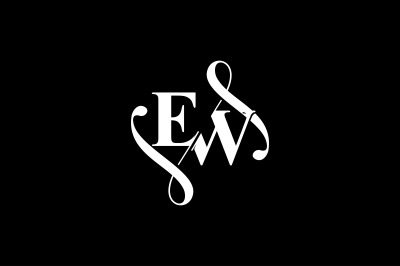 EW Monogram logo Design V6