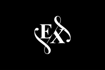 EX Monogram logo Design V6