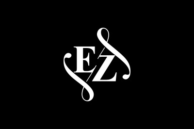EZ Monogram logo Design V6