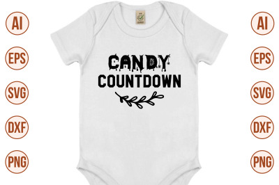 Candy countdown svg cut file