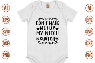 Do not make me flip my witch switch svgcut file