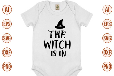 The witch is in svg cut file