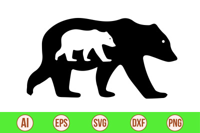 bear svg cut file