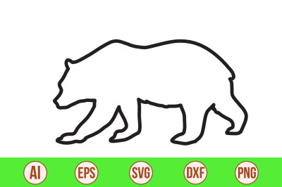 bear svg cut file