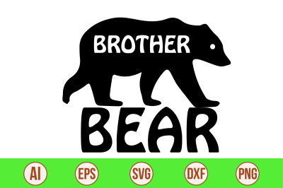 brother bear svg cut file