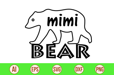 mimi bear svg