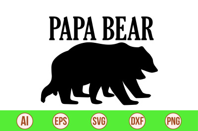 papa bear svg