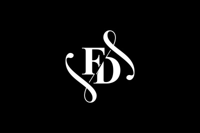 FD Monogram logo Design V6