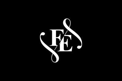 FE Monogram logo Design V6