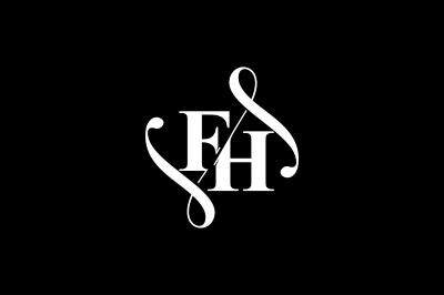 FH Monogram logo Design V6