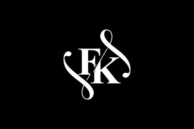 FK Monogram logo Design V6