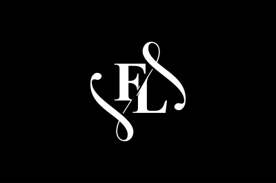 FL Monogram logo Design V6