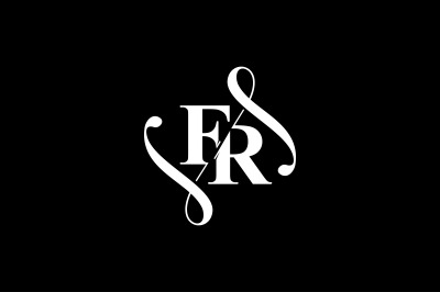 FR Monogram logo Design V6