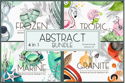 ABSTRACT  BUNDLE 4 in 1