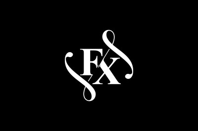 FX Monogram logo Design V6