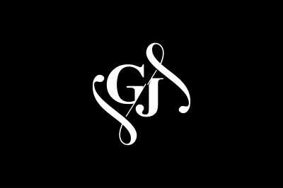 GJ Monogram logo Design V6