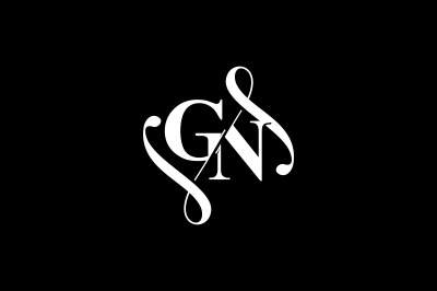 GN Monogram logo Design V6