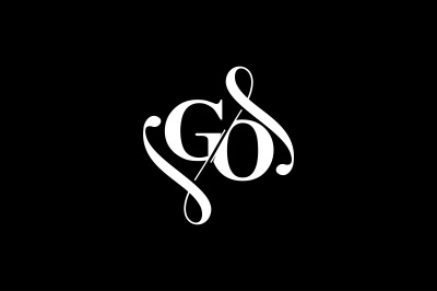 GO Monogram logo Design V6