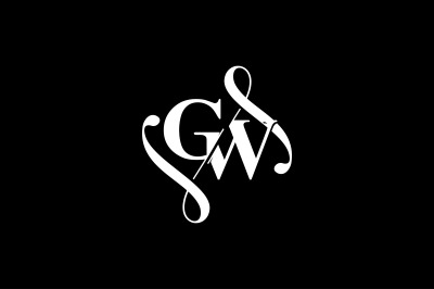 GW Monogram logo Design V6