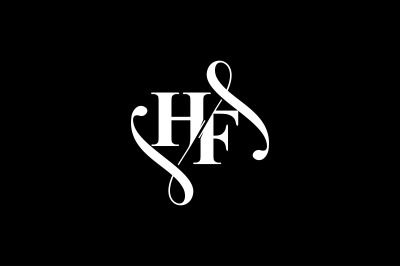 HF Monogram logo Design V6