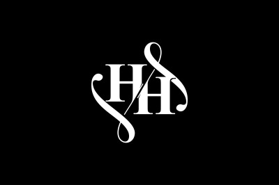 HH Monogram logo Design V6