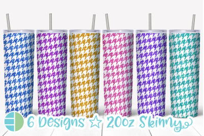 Houndstooth Tumbler - Houndstooth Skinny Tumbler Sublimation Bundle