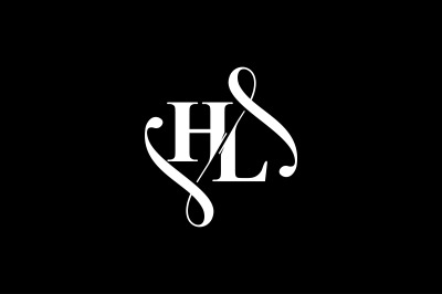 HL Monogram logo Design V6