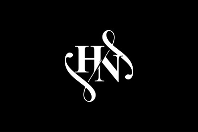 HN Monogram logo Design V6