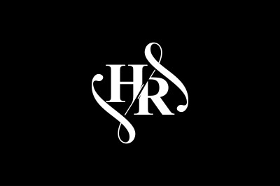 HR Monogram logo Design V6