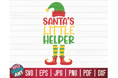 Santa&#039;s little helper SVG | Christmas Elf SVG