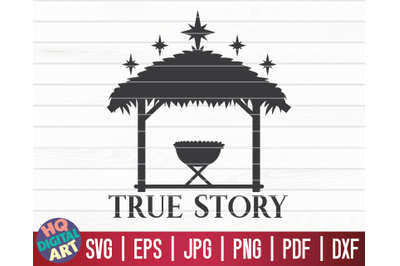 True story SVG | Nativity Scene SVG